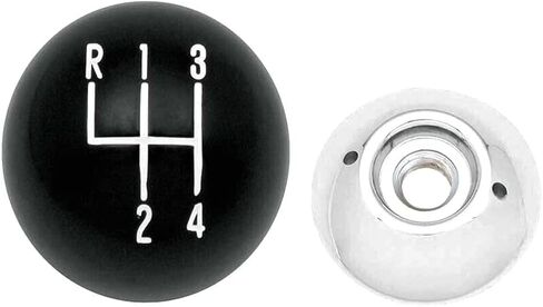 ل Chevy for Bel Air for Biscayne for Camaro for Caprice for Chevelle for Chevy II for Corvair for Corvette for El Camino for Impala Speed Shift Knob 3/8 Inch Thread-Black w/chrome w/chrome in Saudi Arabia