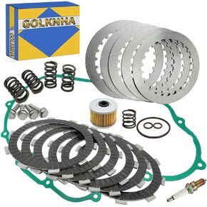 300EX Clutch Friction Plates Gasket & Oil Filter Kit Compatible with Honda Sportrax 300 TRX300EX 1993-2008 TRX300X 2009 in Kuwait