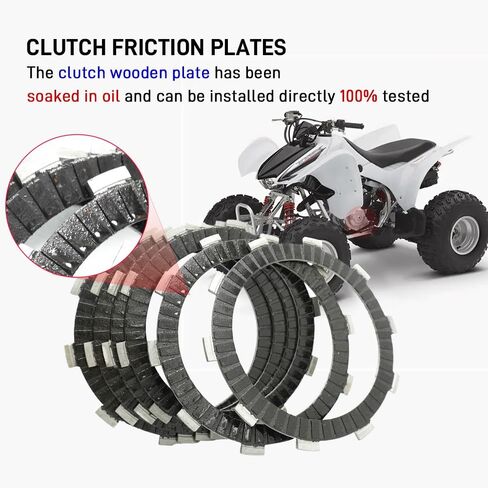 300EX Clutch Friction Plates Gasket & Oil Filter Kit Compatible with Honda Sportrax 300 TRX300EX 1993-2008 TRX300X 2009 in Saudi Arabia