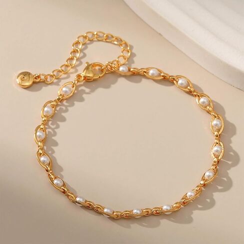 أساور ملونة لوكيل لوكيل للنساء ، سوار Boho Charm المطلي بالذهب 18K ، والمجوهرات الأنيقة تتجه للنساء ، ومثالية للارتداء اليومي ، والعطلات ، والعطاء الهدايا in Kuwait