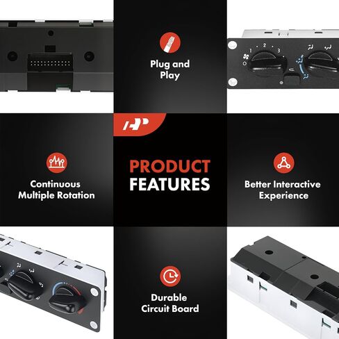 A-Premium Heater Climate Control Panel Module Compatible with Freightliner 108SD/114SD/B2 2018-2021, M2 100 2002-2006, M2 106 2002-2024, M2 112 2003-2024, S2G 2018-2020 & Thomas Saf-T-Liner 2004-2015 in Saudi Arabia