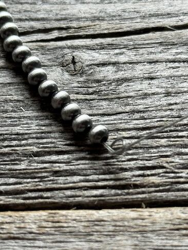925 Sterling Silver Seamless Navajo Style Pearls Loose Beads (Pack of 20) in Saudi Arabia