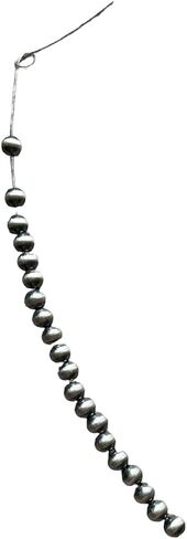 925 Sterling Silver Seamless Navajo Style Pearls Loose Beads (Pack of 20) in Saudi Arabia
