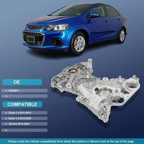 مجموعة مضخة زيت التغطية في سلسلة التوقيت الأمامية مع حشية لـ Cruze 1.4 2011-2015 ، Sonic 1.4 2012-2020 ، Trax 1.4 2015-2022 ، B-Uick Encore 2013-2022 استبدل 25199424 55562788 25194353 25195406 in Saudi Arabia