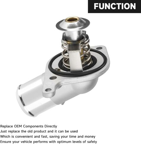 Engine Coolant Thermostat Housing Water Inlet Assembly - Compatible for Chevy Silverado Suburban Tahoe Express for Cadillac Escalade for GMC Sierra Yukon Savana - Replace Part 15-11057 12600172 in Saudi Arabia