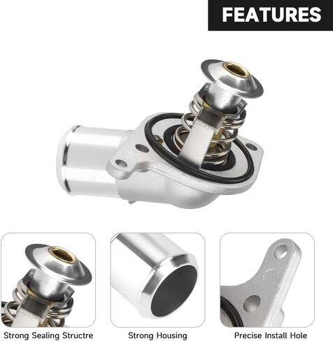 Engine Coolant Thermostat Housing Water Inlet Assembly - Compatible for Chevy Silverado Suburban Tahoe Express for Cadillac Escalade for GMC Sierra Yukon Savana - Replace Part 15-11057 12600172 in Saudi Arabia