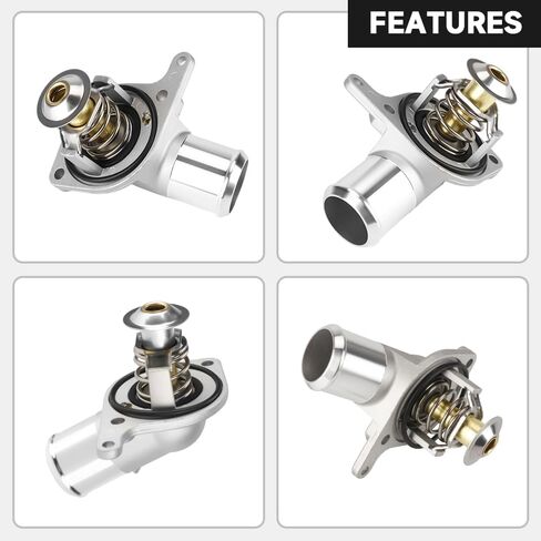 Engine Coolant Thermostat Housing Water Inlet Assembly - Compatible for Chevy Silverado Suburban Tahoe Express for Cadillac Escalade for GMC Sierra Yukon Savana - Replace Part 15-11057 12600172 in Saudi Arabia