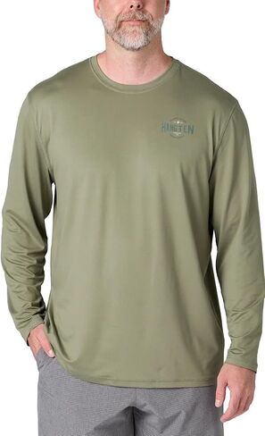 Hang Ten Men's Rashguards - Switchfoot in Green, X-Large in Saudi Arabia