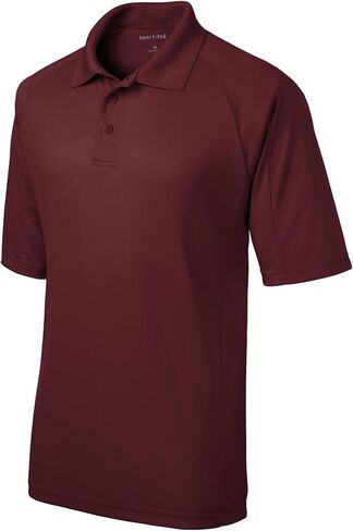 SPORT-TEK Unisex Dri-Mesh Pro Polo | Short Sleeve Collared Shirt for Men & Women, Casual Fit Top for Work, Tennis & Golf in Saudi Arabia