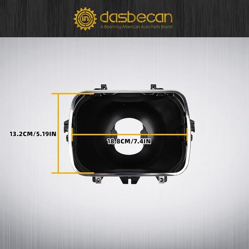 Dasbecan 2pcs 42437 مجموعة أدوات المصباح الأمامي 5x7 قوس تصاعد المصباح الأمامي متوافق مع شيفروليه تشيفي إكسبريس 1500 2500 3500 تاهو GMC Savana S Afari Yukon Cadillac Escalade in Saudi Arabia