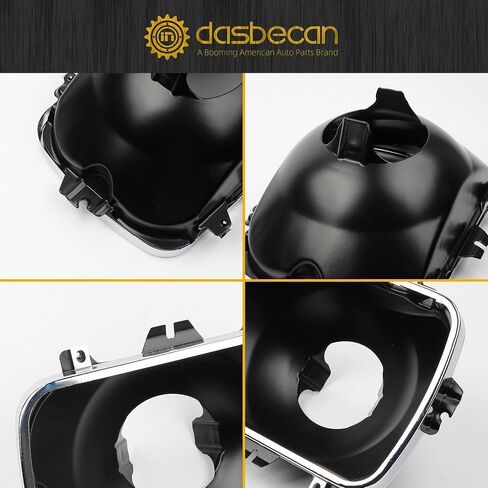 Dasbecan 2pcs 42437 مجموعة أدوات المصباح الأمامي 5x7 قوس تصاعد المصباح الأمامي متوافق مع شيفروليه تشيفي إكسبريس 1500 2500 3500 تاهو GMC Savana S Afari Yukon Cadillac Escalade in Saudi Arabia