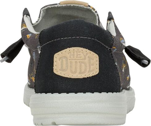 HEYDUDE Wally Fish Lure Black Size 14, Mens Shoes, Slip-on Loafers, Comfortable & Light-Weight in Kuwait