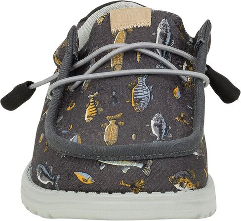 HEYDUDE Wally Fish Lure Black Size 14, Mens Shoes, Slip-on Loafers, Comfortable & Light-Weight in Kuwait