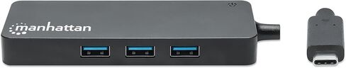 Manhattan 4-Port USB 3.0 Hub – with 5 Gbps Data Transfer, 1A Mobile Device Charging, 8 inch Cable – Compatible with PC, MacBook, Mac Pro, Mac mini, iMac, Surface Pro, Flash Drive - 162746 in Saudi Arabia