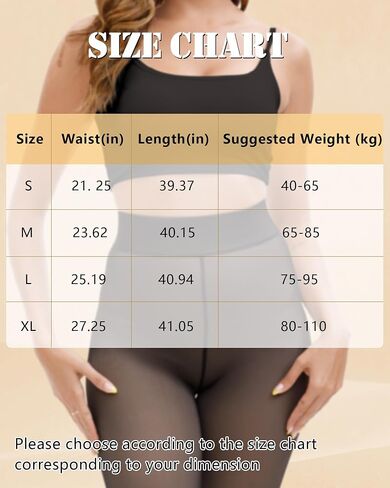 Bebila Fleece Lined Tights Women, Fake Translucent Warm Tights for Winter Sheer Pantyhose Thermal Leggings in Kuwait
