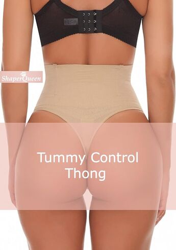 ShaperQueen102B Thong - Womens Best Tummy Control Cincher High-Waist Shapewear Trainer Body Shaper Girdle Faja Underwear in Saudi Arabia