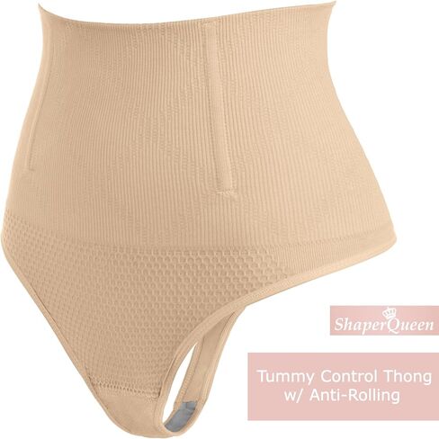 ShaperQueen102B Thong - Womens Best Tummy Control Cincher High-Waist Shapewear Trainer Body Shaper Girdle Faja Underwear in Saudi Arabia