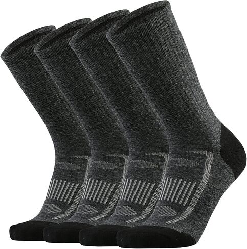 KMM Men's Merino Wool Cushion Crew Socks Moisture Wicking Control Medium Weight Warm for Outdoor Hiking Hike Trail Cycling(Mix Color2 XL) in Saudi Arabia
