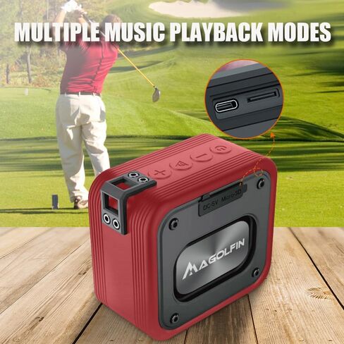 2-Pack Golf Cart Speakers with Storage Case, IPX7 Magnetic Golf Speaker 15H Playtime, 20W Stereo Sound Magnetic Bluetooth Speaker for Golf Cart, Golf Gifts for Men in Saudi Arabia