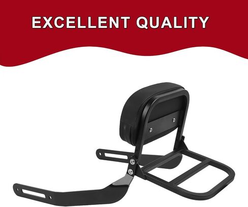 دراجة نارية Sissy Bar Backrest Pack Prastenger Praptengy Presentive for Kawasaki Eliminator 500 SE 2024 2025 Eliminator 500/400/450 2023 2024 2025 Detachable Backrest Pad in Saudi Arabia