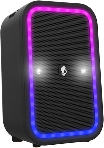 Stomp XL Bluetooth Speaker – IPX5 Waterproof Wireless Portable Speaker, with LED Lightshow & Strobe Modes, 12 Hour Battery, Multi-Link, & USB-C & USB-A Output Charging, Black in Saudi Arabia