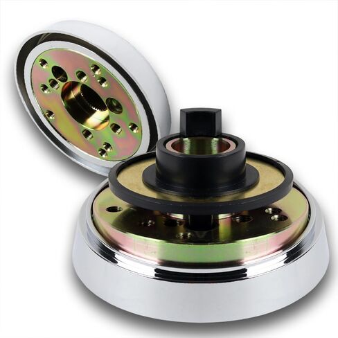 18" Universal 457mm 5 Bolt, 2.5 Inches Deep, Chrome Spokes, Wood Grip Steering Wheel With T04 Hub Adapter Compatible With T04 Kenworth, Peterbilt All Models (Dark Wood Grip) in Kuwait