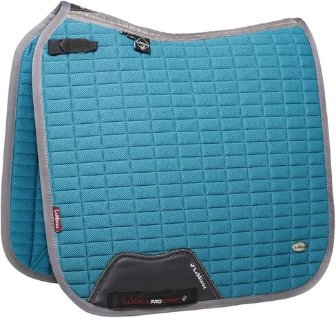 LeMieux Dressage Self-Cool Square Saddle Pad - English Saddle Pads for Horses - Equestrian Riding Equipment and Accessories (White - Large) in Saudi Arabia