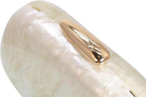 Women Elegant Acrylic Stone Shape Chain Crossbody Bag Chic Marble Shell Purse Wedding Handbag for Banquet Party in Kuwait