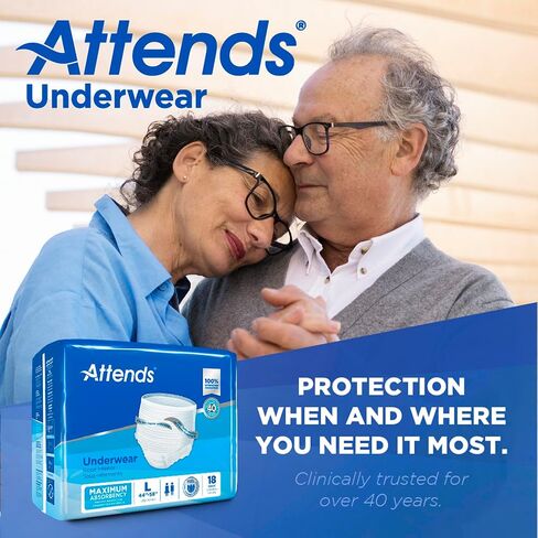 Attends Disposable Underwear Pull On with Tear Away Seams Large, APV30100, 100 Ct in Saudi Arabia
