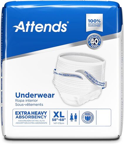 Attends Disposable Underwear Pull On with Tear Away Seams Large, APV30100, 100 Ct in Saudi Arabia