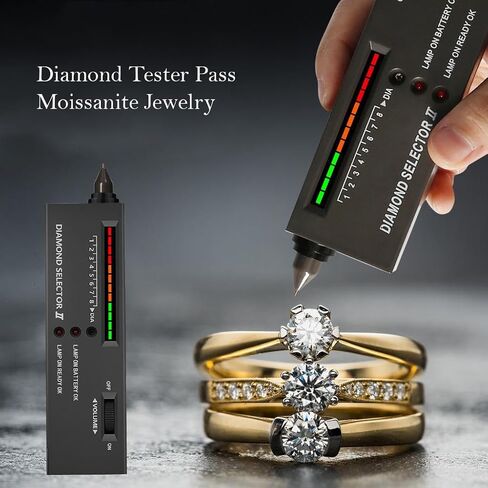0.80 TCW عديمة اللون VVS1 Band Moissanite الزفاف للسيدات 9 حجارة الخزانات حلقات الزفاف الماس في الفضة in Saudi Arabia
