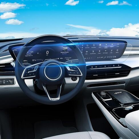 واقي شاشة 2024 Volkswagen Atlas/Atlas Cross Sport مقاس 12 بوصة [مضاد للوهج] متوافق مع 2024 Atlas SE/SEL/SEL R-Line/SEL Premium R Line - HD شفاف/مضاد لبصمات الأصابع/ عبوتان in Saudi Arabia