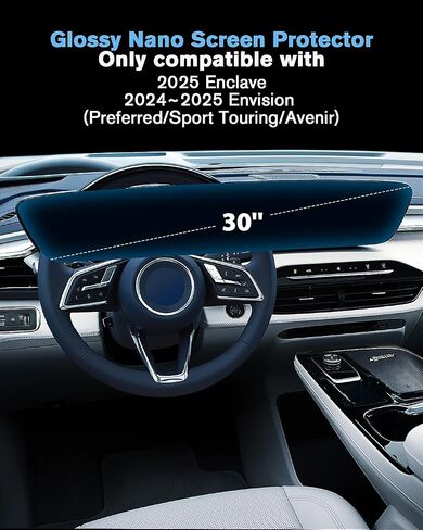 واقي شاشة 2024 Volkswagen Atlas/Atlas Cross Sport مقاس 12 بوصة [مضاد للوهج] متوافق مع 2024 Atlas SE/SEL/SEL R-Line/SEL Premium R Line - HD شفاف/مضاد لبصمات الأصابع/ عبوتان in Saudi Arabia