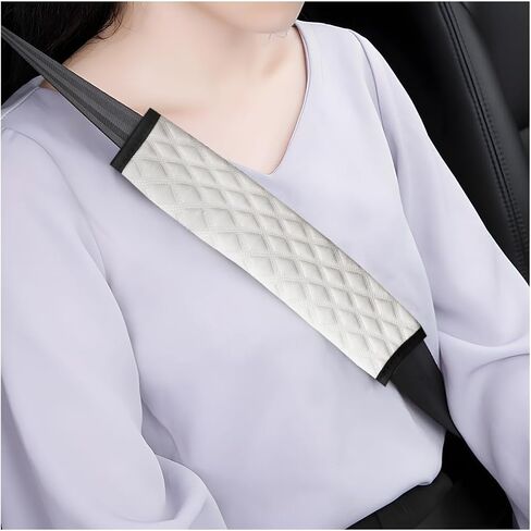 Car Seat Belt Cover, 2PCS Comfortable Vehicle Seatbelt Protector Pad for Shoulder & Neck, Soft Automotive Interior Safety Strap Cushion Accessories, Universal for SUV Sedan Truck (Pink) in Saudi Arabia