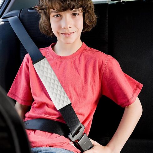 Car Seat Belt Cover, 2PCS Comfortable Vehicle Seatbelt Protector Pad for Shoulder & Neck, Soft Automotive Interior Safety Strap Cushion Accessories, Universal for SUV Sedan Truck (Pink) in Saudi Arabia