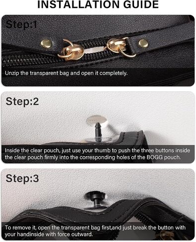 LETGO 2 Packs Clear Pouch Bag Accessories for Insert Bags Travel Clear Toiletry Organizer Divider Storage Inner Pouch Phone Holder for Beach Tote Bags Accessories in Kuwait
