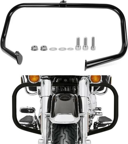 واقيات محرك قضيب التصادم PSLER للتجول على الطريق الإنزلاق، طريق King Street Glide Electra Glide CVO وTrike موديلات 1997-2008 OEM 46549-03 (كروم) in Saudi Arabia