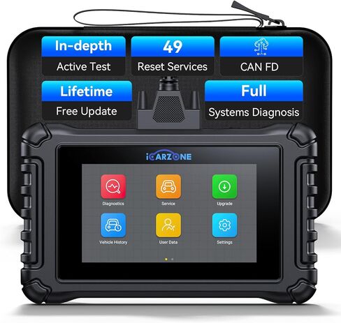 أداة فحص UR800 ثنائية الاتجاه OBD2 التشخيص الماسح الضوئي 49 إعادة تعيين ترميز ECU ، قارئ رمز سيارة النظام الكامل ، ترميز الحاقن/خانق RELEARN/ETC/CAN FD/AUTO VIN/4-IN-1 اختبار البيانات/البطارية in Saudi Arabia