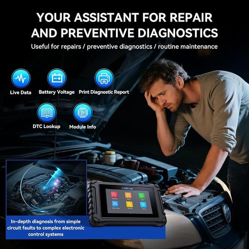 أداة فحص UR800 ثنائية الاتجاه OBD2 التشخيص الماسح الضوئي 49 إعادة تعيين ترميز ECU ، قارئ رمز سيارة النظام الكامل ، ترميز الحاقن/خانق RELEARN/ETC/CAN FD/AUTO VIN/4-IN-1 اختبار البيانات/البطارية in Saudi Arabia