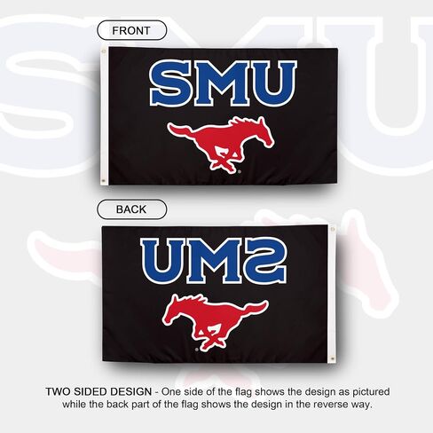 Desert Cactus Southern Methodist University Flag Mustangs SMU Flag Banners 100% Polyester Indoor Outdoor 3x5 feet Flags (Style A) in Saudi Arabia