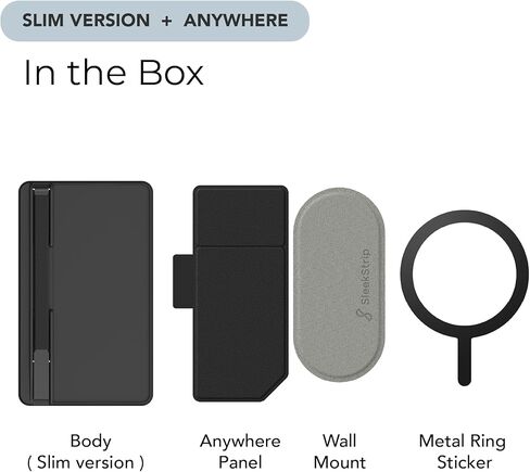 Mag SleekGrip X، محفظة مغناطيسية مع مقبض هاتف، متوافقة مع محفظة MagSafe وحامل الهاتف، غطاء خصوصية جلدي، متوافقة مع سلسلة iPhone 15 14 13 12 in Kuwait