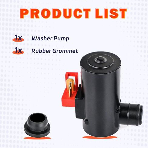 Windshield Washer Pump Compatible with 2002-2006 Honda CRV 1984-1993 Honda Accord 1984-1987 Honda Civic,Replacement OEM# 38512SA5013, 38512SA5023 in Saudi Arabia