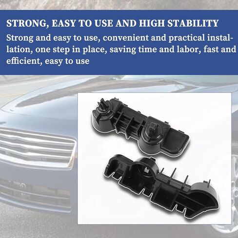 A Pair Left & Right Side Front Bumper Brackets Plastic Black 62221-9N00A 62220-9N00A Compatible with Nissan Maxima Sedan 2009-2015 in Saudi Arabia
