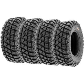 Set of 4 SunF A047 XC MX Hardpack UTV SxS Dual Sport Tires 28x10-14, 6 PR, Tubeless, all terrain off-road in Kuwait