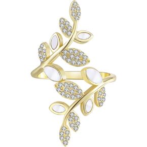 Adjustable Open Wrap Ring Black Diamond Spoon Rings for Women Vintage Thumb Rings Statement Ring Fashion Jewelry Gifts in Kuwait