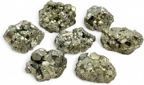 Pachamama Essentials Tumbled Pyrite من بيرو - ذهب الحمقى - حجر الشفاء - الريكي (3) in Saudi Arabia