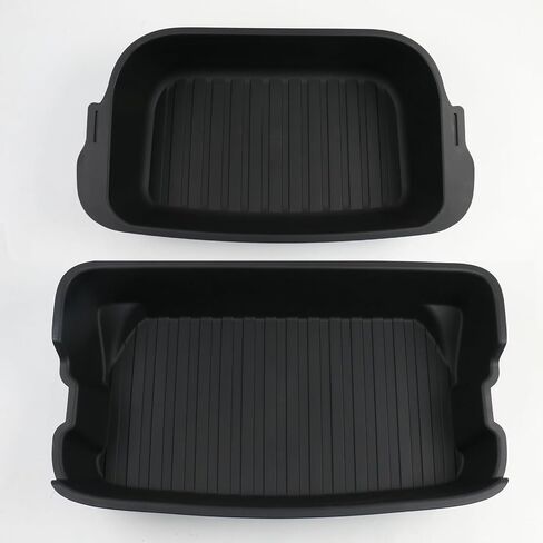 2 PCS Trunk Organizer لعام 2025 2026 Tesla Model Y Juniper Trunk Storage Box Tracher Rack in Kuwait