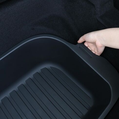 2 PCS Trunk Organizer لعام 2025 2026 Tesla Model Y Juniper Trunk Storage Box Tracher Rack in Kuwait