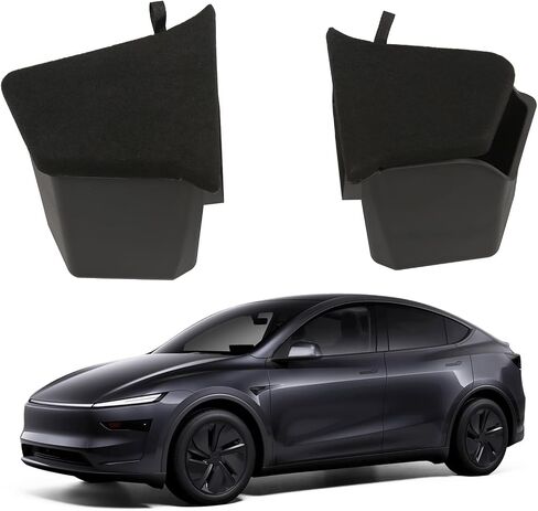 2 PCS Trunk Organizer لعام 2025 2026 Tesla Model Y Juniper Trunk Storage Box Tracher Rack in Kuwait