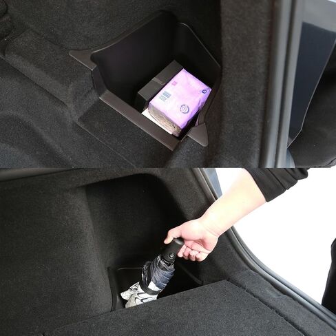 2 PCS Trunk Organizer لعام 2025 2026 Tesla Model Y Juniper Trunk Storage Box Tracher Rack in Kuwait